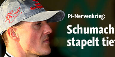 Schumi übt sich als Tiefstapler