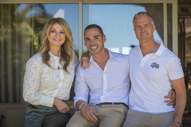 Frauke Ludowig, Étienne Bousquet-Cassagne & Ralf Schumacher 