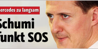 Superstar Michael Schumacher funkt SOS