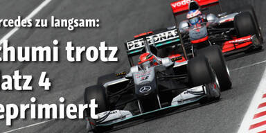 Schumi nach Barcelona demprimiert