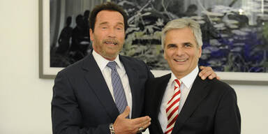 Faymann empfing Arnold Schwarzenegger