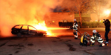 Krawalle in Stockholms Vororten