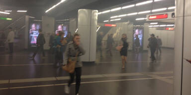 Brand in U-Bahn-Station Schwedenplatz