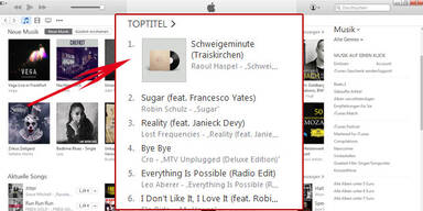 Schweigeminute (Traiskirchen) bei iTunes auf Platz 1