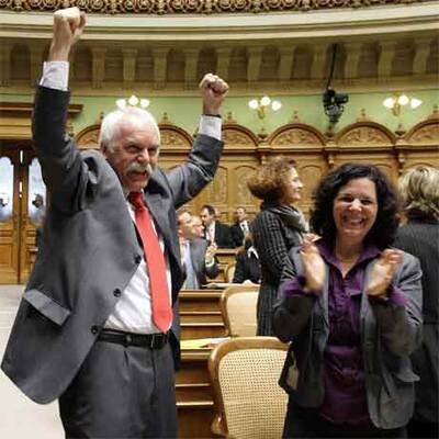 Blochers Abwahl im Schweizer Bundesrat