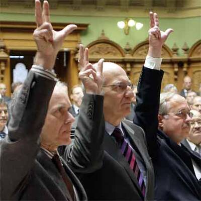 Blochers Abwahl im Schweizer Bundesrat