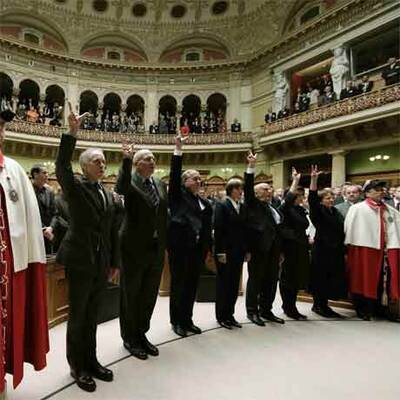 Blochers Abwahl im Schweizer Bundesrat