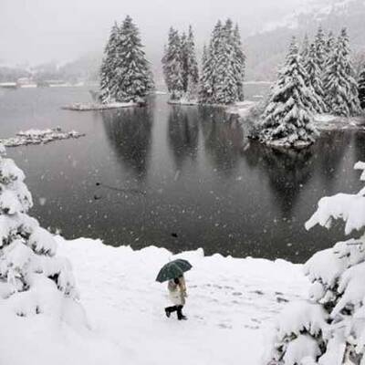 Wintereinbruch in Europa