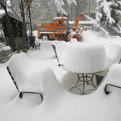 Wintereinbruch in Europa