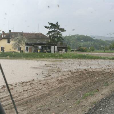 Überschwemmungen nach Gewitter