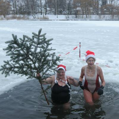 Weihnachtsschwimmen in Berlin