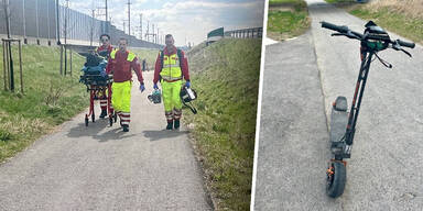 M&auml;dchen (12) brach sich bei E-Scooter-Crash die Nase