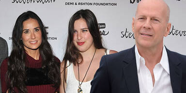 Demi Moore, Scout Willis, Bruce Willis