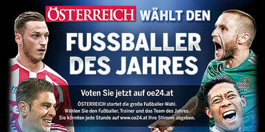 ÖSTERREICH wählt den Fußballer des Jahres