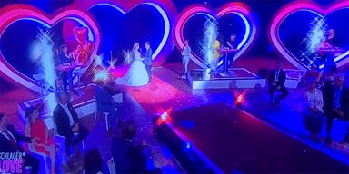 Schlagerstars heiraten live im Fernsehen