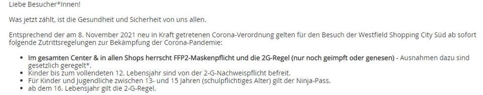 Verwirrung um 2G-Pflicht in SCS
