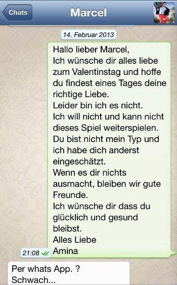 Amina Dagi & Marcel Remus: Trennung