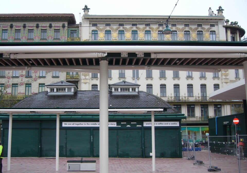 Die Sicht auf die berühmten Otto-Wagner-Häuser an der Wienzeile ist beeinträchtigt. 