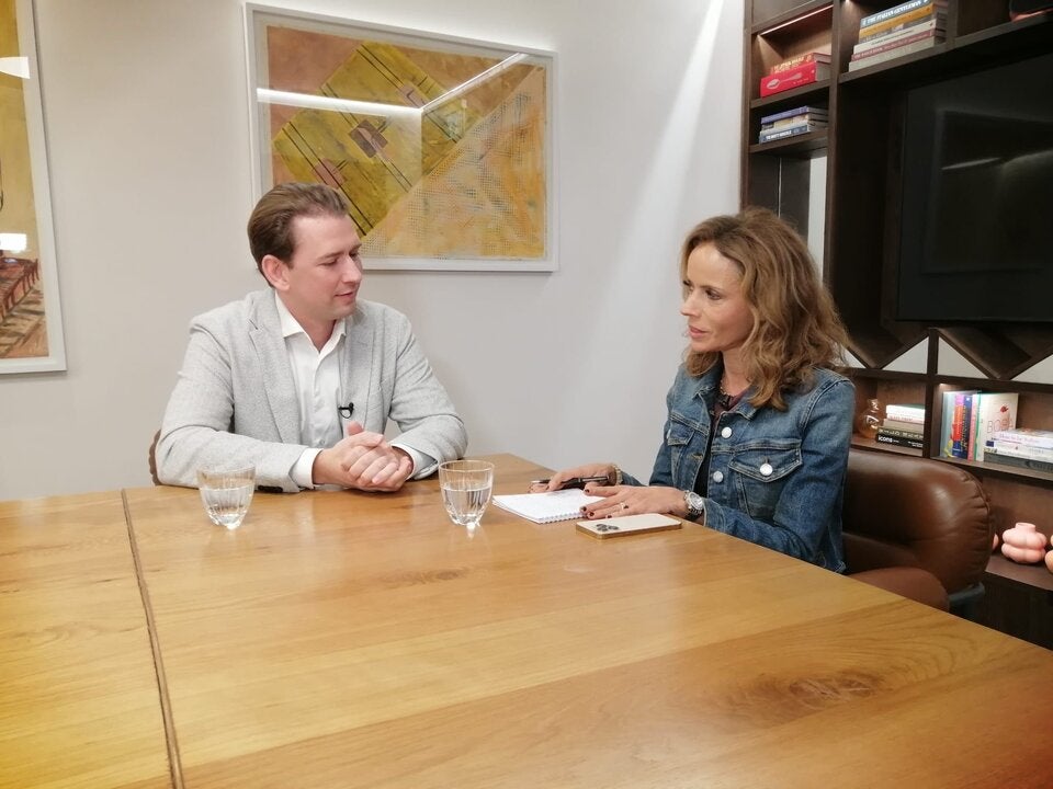 Sebastian Kurz im Interview mit oe24-Politikchefin Isabelle Daniel.