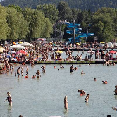 Wer kann, geht bei der Rekord-Hitze baden