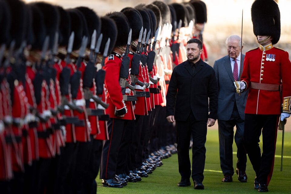 Selenskyj von König Charles III. empfangen