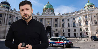Selenskyj in Wien: Polizei riegelt Hofburg ab