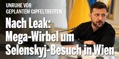 Nach Leak: Riesenwirbel um Selenskyj-Besuch in Wien
