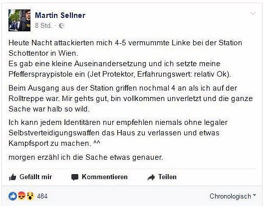 Identitären-Chef schoss um sich