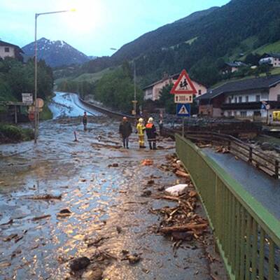 Schwere Unwetter-Schäden in Tirol