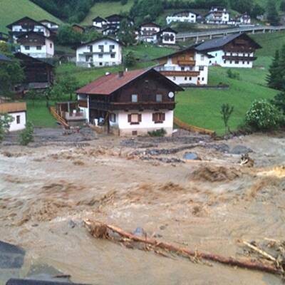 Schwere Unwetter-Schäden in Tirol
