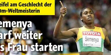 Semenya darf weiter als Frau starten
