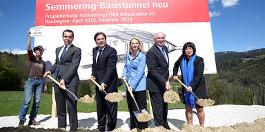 Semmering-Basistunnel Spatenstich
