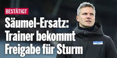 Säumel-Ersatz: Trainer bekommt Freigabe für Sturm Graz