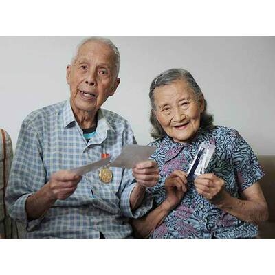 So feiert dieses Paar 70. Hochzeitstag