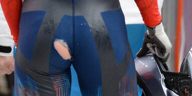 Po-Panne bei schöner Bob-Pilotin