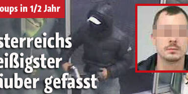 Österreichs fleißigster Räuber gefasst