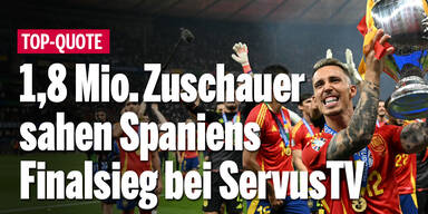 1,8 Mio. Zuschauer sahen Spaniens Finalsieg bei ServusTV