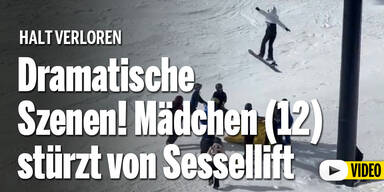 Dramatische Szenen! Mädchen (12) stürzt von Sessellift in die Tiefe