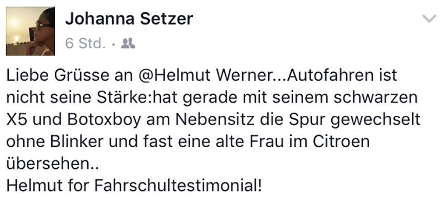 Johanna Setzer, Helmut Werner