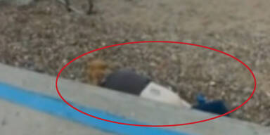 Paar beim Sex am Strand gefilmt