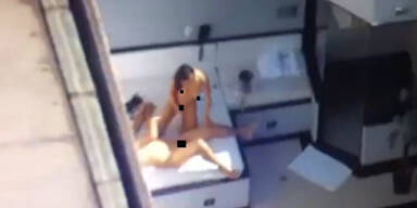 Paar bei Dach-Sex gefilmt