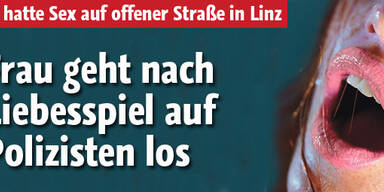 Linzer beim Sex auf dem Gehsteig erwischt