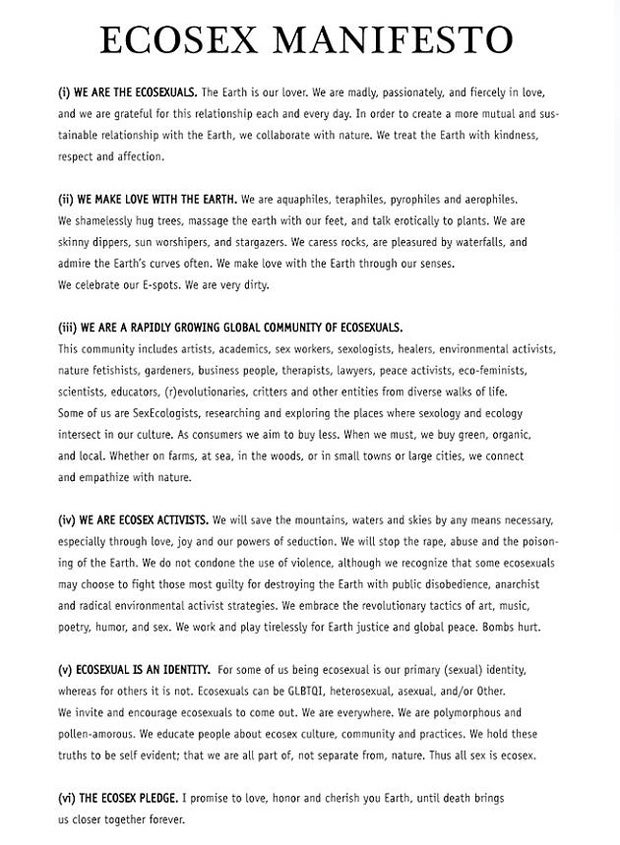 Bizarrer Trend unter Klima-Rettern: Sie sind „ökosexuell“