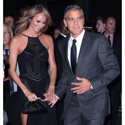 George Clooney & Stacy Keibler: Ihr erster Paarlauf
