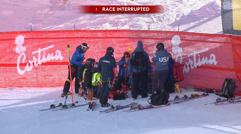 Schock: Shiffrin in Cortina-Abfahrt schwer gestürzt