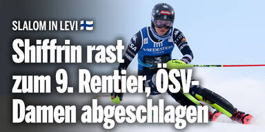 Shiffrin rast zum 9. Rentier, ÖSV-Damen abgeschlagen