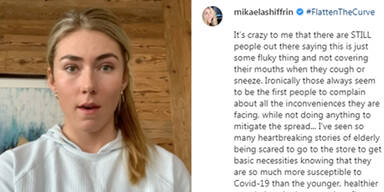 Ski-Star Shiffrin mit emotionalem Video über Corona-Krise