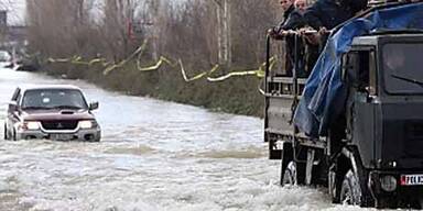 Überschwemmungen in Albanien