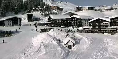 Schneemassen und Sonnenschein am Arl