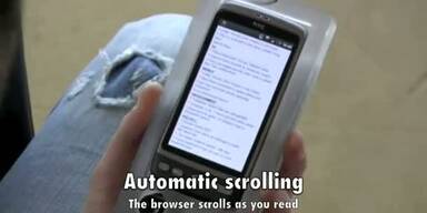 Smartphones mit den Augen steuern